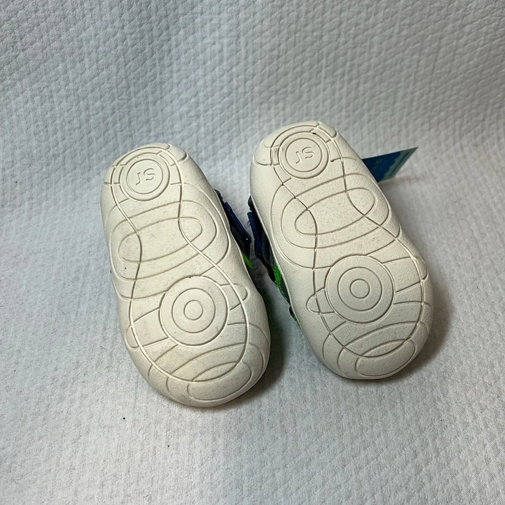 Stride Rite Unisex Blake Sneaker Sandal Navy / Lime Green size‎ 3M